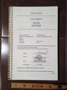 HOAC Austria, Diamond DV20 Katana Flight Manual